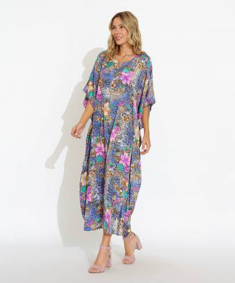 long kaftan purple